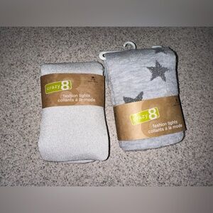 NWT Bundle Crazy 8 girls tights sparkle holiday